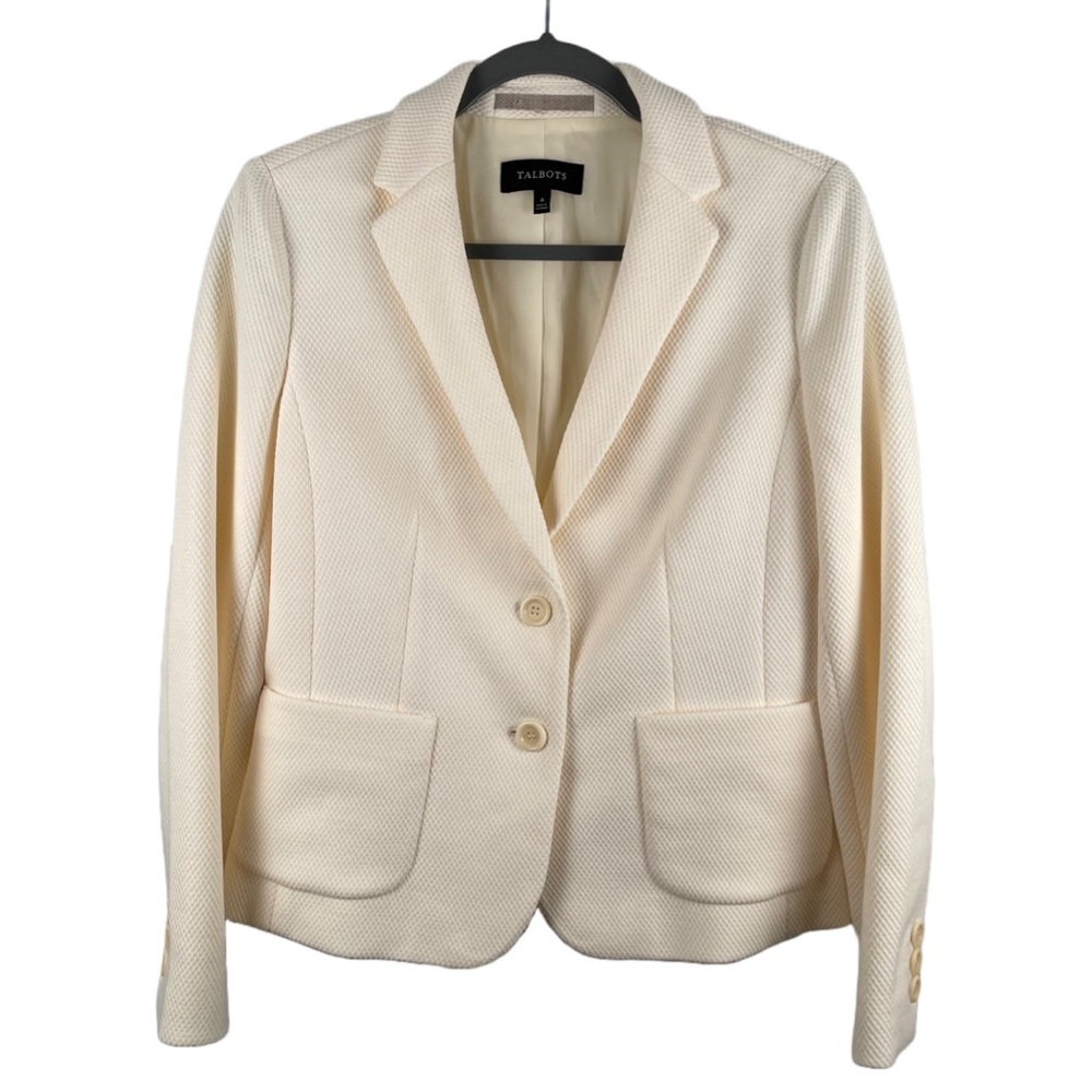 TALBOTS CLASSIC BLAZER | Ivory | Size 4